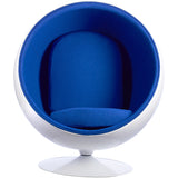 Ball Globe Chair with Cashmere Wool Upholstery