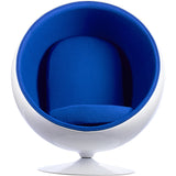 Ball Globe Chair with Cashmere Wool Upholstery