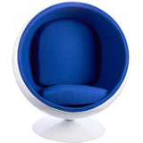 Ball Globe Chair with Cashmere Wool Upholstery