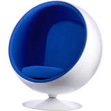 Ball Globe Chair with Cashmere Wool Upholstery