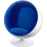 Ball Globe Chair with Cashmere Wool Upholstery