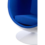 Ball Globe Chair with Cashmere Wool Upholstery