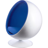 Ball Globe Chair with Cashmere Wool Upholstery