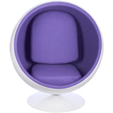 Ball Globe Chair with Cashmere Wool Upholstery