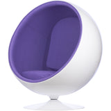 Ball Globe Chair with Cashmere Wool Upholstery