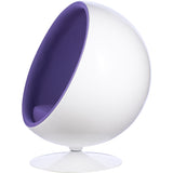 Ball Globe Chair with Cashmere Wool Upholstery
