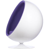 Ball Globe Chair with Cashmere Wool Upholstery
