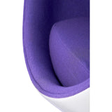 Ball Globe Chair with Cashmere Wool Upholstery