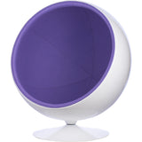 Ball Globe Chair with Cashmere Wool Upholstery