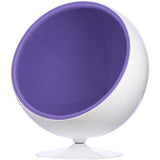 Ball Globe Chair with Cashmere Wool Upholstery