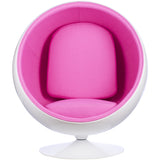 Ball Globe Chair with Cashmere Wool Upholstery