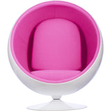 Ball Globe Chair with Cashmere Wool Upholstery