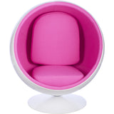 Ball Globe Chair with Cashmere Wool Upholstery