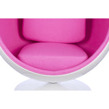 Ball Globe Chair with Cashmere Wool Upholstery