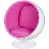 Ball Globe Chair with Cashmere Wool Upholstery