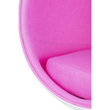 Ball Globe Chair with Cashmere Wool Upholstery