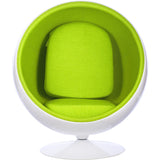 Ball Globe Chair with Cashmere Wool Upholstery