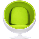 Ball Globe Chair with Cashmere Wool Upholstery