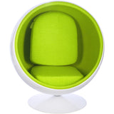 Ball Globe Chair with Cashmere Wool Upholstery