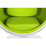 Ball Globe Chair with Cashmere Wool Upholstery