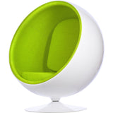 Ball Globe Chair with Cashmere Wool Upholstery