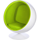 Ball Globe Chair with Cashmere Wool Upholstery
