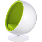 Ball Globe Chair with Cashmere Wool Upholstery