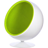 Ball Globe Chair with Cashmere Wool Upholstery