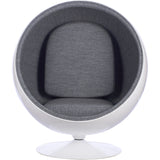 Ball Globe Chair with Cashmere Wool Upholstery
