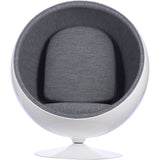 Ball Globe Chair with Cashmere Wool Upholstery