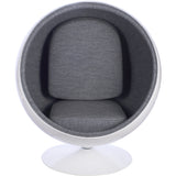Ball Globe Chair with Cashmere Wool Upholstery