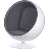 Ball Globe Chair with Cashmere Wool Upholstery