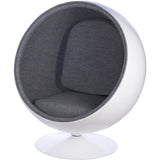Ball Globe Chair with Cashmere Wool Upholstery