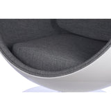 Ball Globe Chair with Cashmere Wool Upholstery