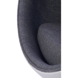 Ball Globe Chair with Cashmere Wool Upholstery