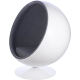 Ball Globe Chair with Cashmere Wool Upholstery