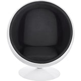 Ball Globe Chair with Cashmere Wool Upholstery