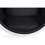 Ball Globe Chair with Cashmere Wool Upholstery