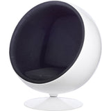 Ball Globe Chair with Cashmere Wool Upholstery