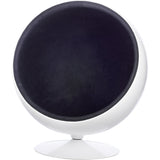 Ball Globe Chair with Cashmere Wool Upholstery