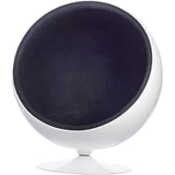 Ball Globe Chair with Cashmere Wool Upholstery