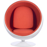 Ball Globe Chair with Cashmere Wool Upholstery