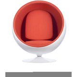 Ball Globe Chair with Cashmere Wool Upholstery