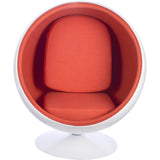 Ball Globe Chair with Cashmere Wool Upholstery