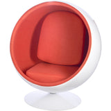 Ball Globe Chair with Cashmere Wool Upholstery