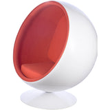Ball Globe Chair with Cashmere Wool Upholstery