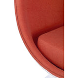 Ball Globe Chair with Cashmere Wool Upholstery