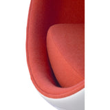 Ball Globe Chair with Cashmere Wool Upholstery