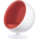 Ball Globe Chair with Cashmere Wool Upholstery