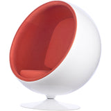 Ball Globe Chair with Cashmere Wool Upholstery